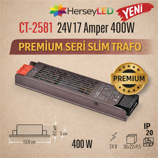 Cata CT-2581 24V 17 Amper 400W LED Trafo