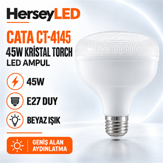 CATA CT-4145 45Watt  Kristal Led Torch Ampul E27 Beyaz ışık