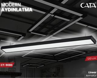 Cata CT-9080 50 Watt Sıva Üstü Linear Armatür 3200K Günışığı 120 cm