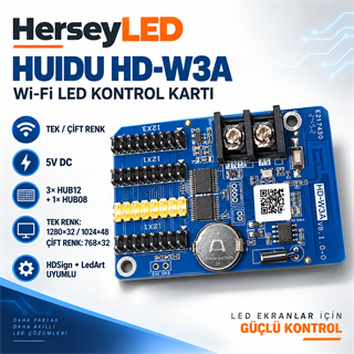 HUIDU HD-W3A 3 SIRA Wİ-Fİ P10 LED EKRAN KARTI