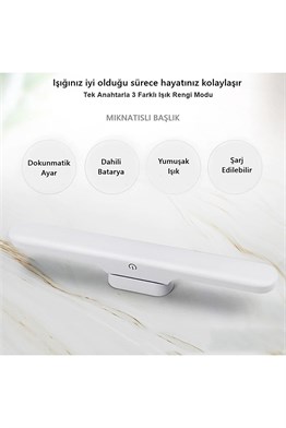 CATA Martı Cabinet Dokunmatik Anahtarlı 3 Renk Modu şarjlı CT-5249