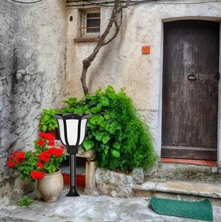 Noas 15W Ariel Solar Bahçe Armatürü Beyaz Işık YL74-1011-S