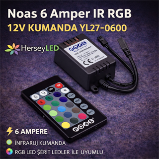 Noas 6 Amper IR RGB Kumanda YL27-0600