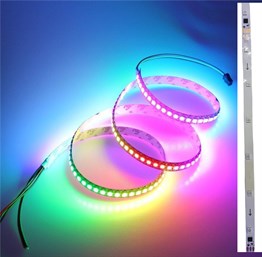 PİKSEL ŞERİT LED İÇ MEKAN METREDE 24 LED WS2811 KENDİNDEN ANİMASYONLU ( İSTENİRSE ADRESLENBİLİR ) 5 METRE