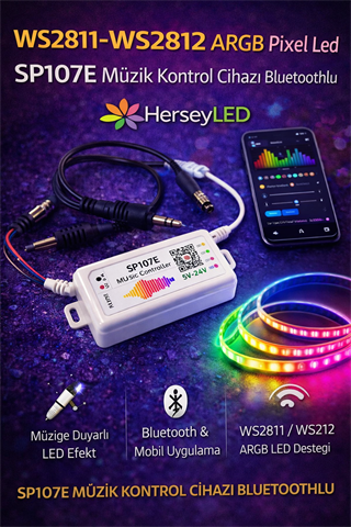 SP107E Adreslenebilir LED KONTROL WS2812B/WS2811