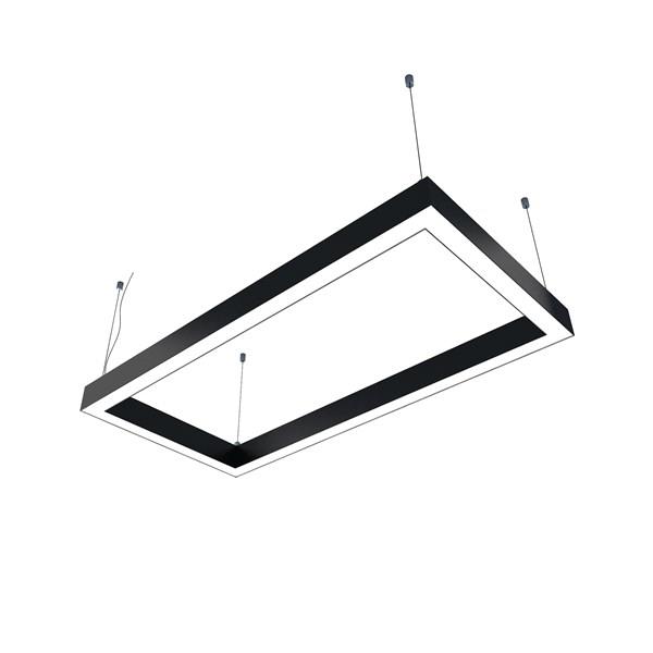  Dikdörtgen Simit Linear Modern Led Avize Lineer Armatür 100X200 CM