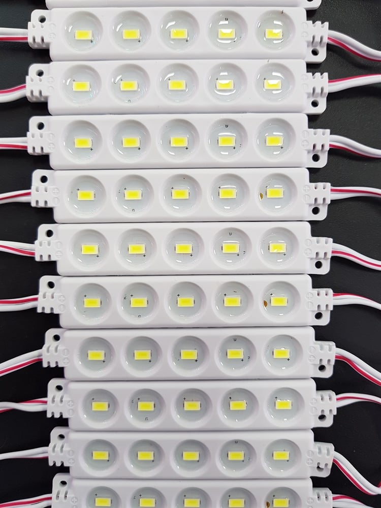 (10 ADET) 5 LEDL� BEYAZ MOD�L LED 12 VOLT ALS-120B