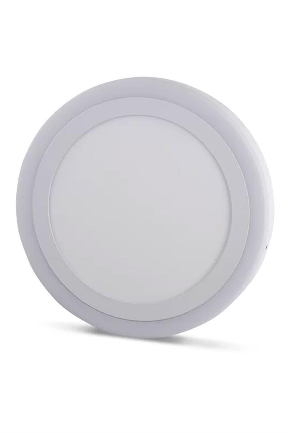 18+6W SIVA ÜSTÜ YUVARLAK MAVİ+BEYAZ 3 FONKSİYONLU LED PANEL YL14-1800-R