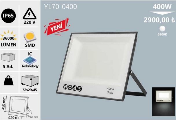 400W LED PROJEKTÖR BEYAZ NOAS YL70-0400