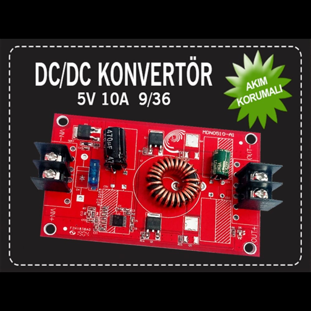 9/36V   5V KONVERT�R 10 AMPER