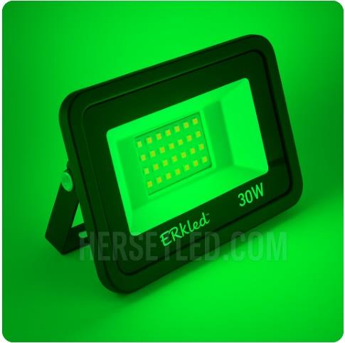 ERK 30W YEŞİL LED PROJEKTÖR 220V ERK-3730 Y