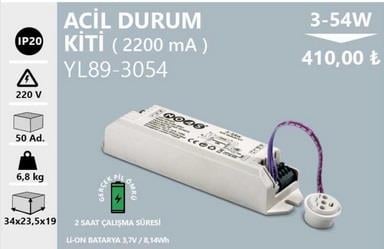 NOAS  3-54W ACİL DURUM KİTLİ DRİVER  YL89-3054