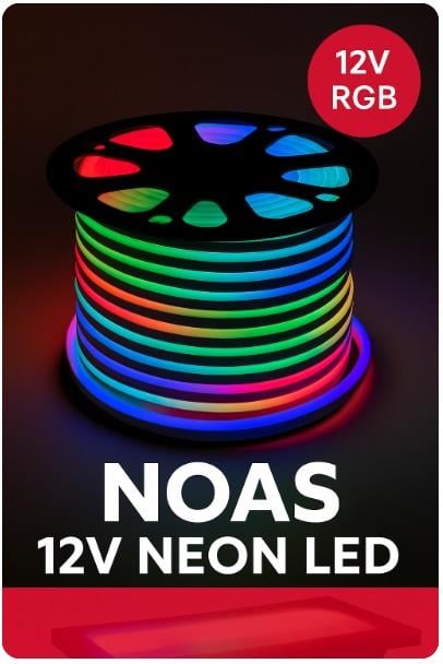 NOAS 12V RGB Neon LED 5x12mm – YL42-5009 Dekoratif Aydınlatma