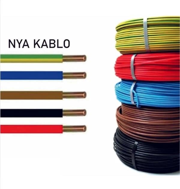 NYA KABLO 1,5MM KAHVERENGİ TEK DAMAR 100MT