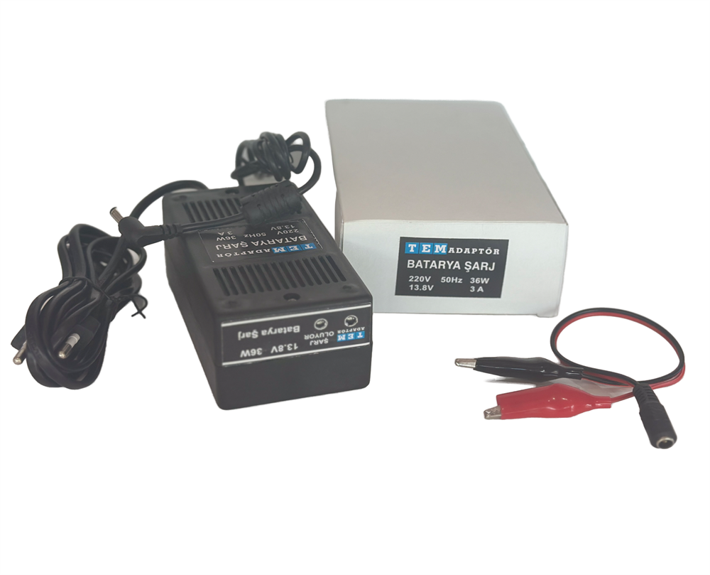 TEM BATARJA ŞARJ ALETİ 13.8V 36W TEM-1001