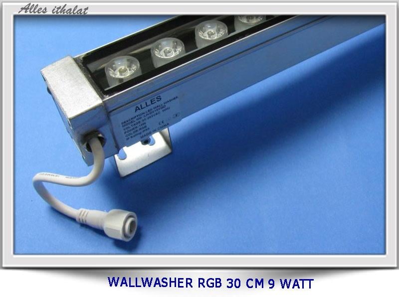 WALLWASHER RGB 30 CM 9 WATT KUMANDASIZ 220V