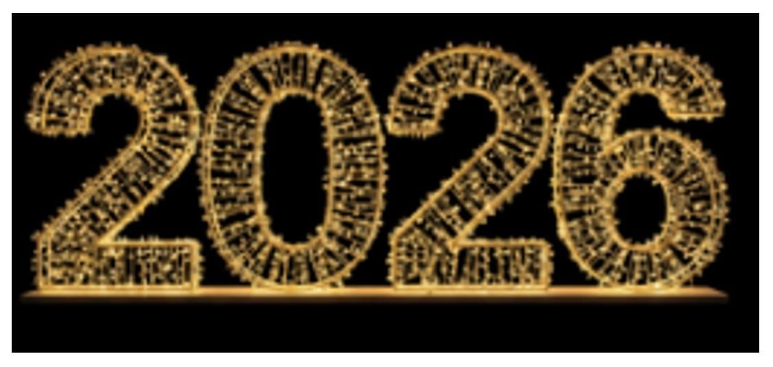 YILBAŞI LED DEKOR  - 2026 - LED IŞIKLI 2D ( 100CM YÜKSEKLİK ) ( 300CM GENİŞLİK )