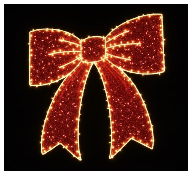 YILBAŞI LED DEKOR - LED IŞIKLI FİYONK DEKORU ( 200 CM )