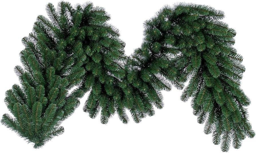 YILBAŞI YEŞİL GARLAND DOLGUN ÇAM SÜS DEKOR ( 270 cm X 30 cm ) ( 200 DAL ) LUX GARLAND