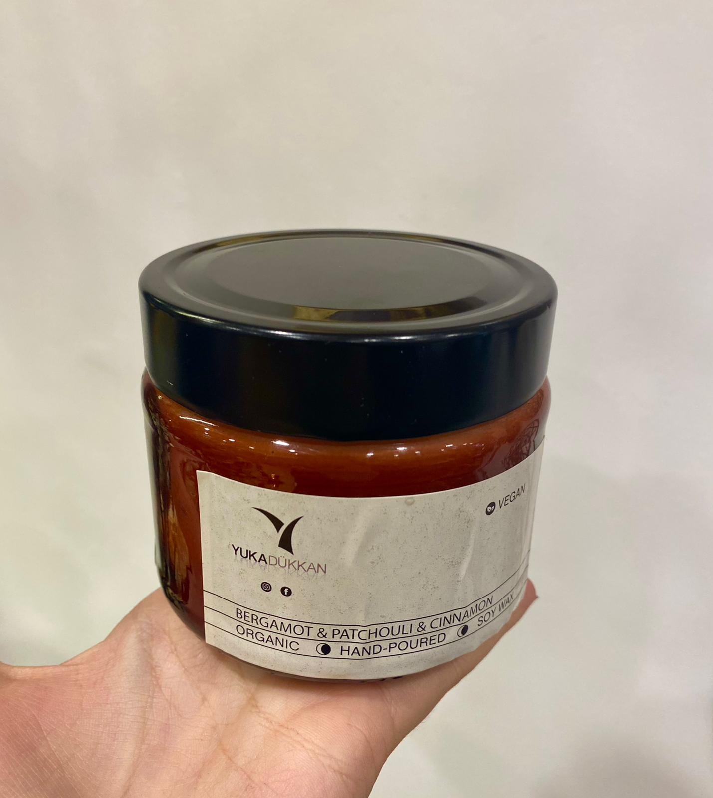 Doğal & Vegan Soya Mum Kapaklı ve  Bereket Konulu