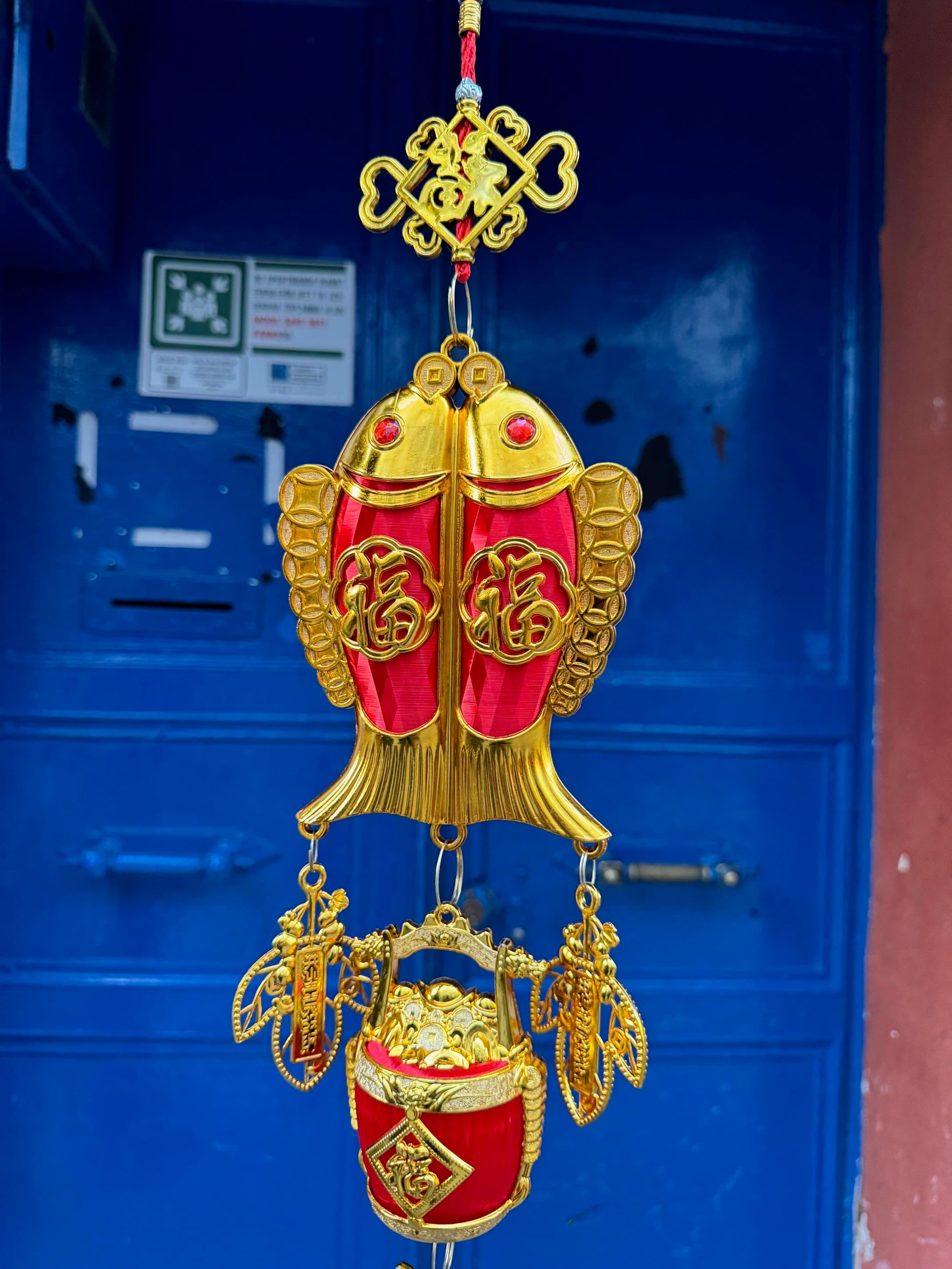 Feng Shui Çift Balıklı Süs