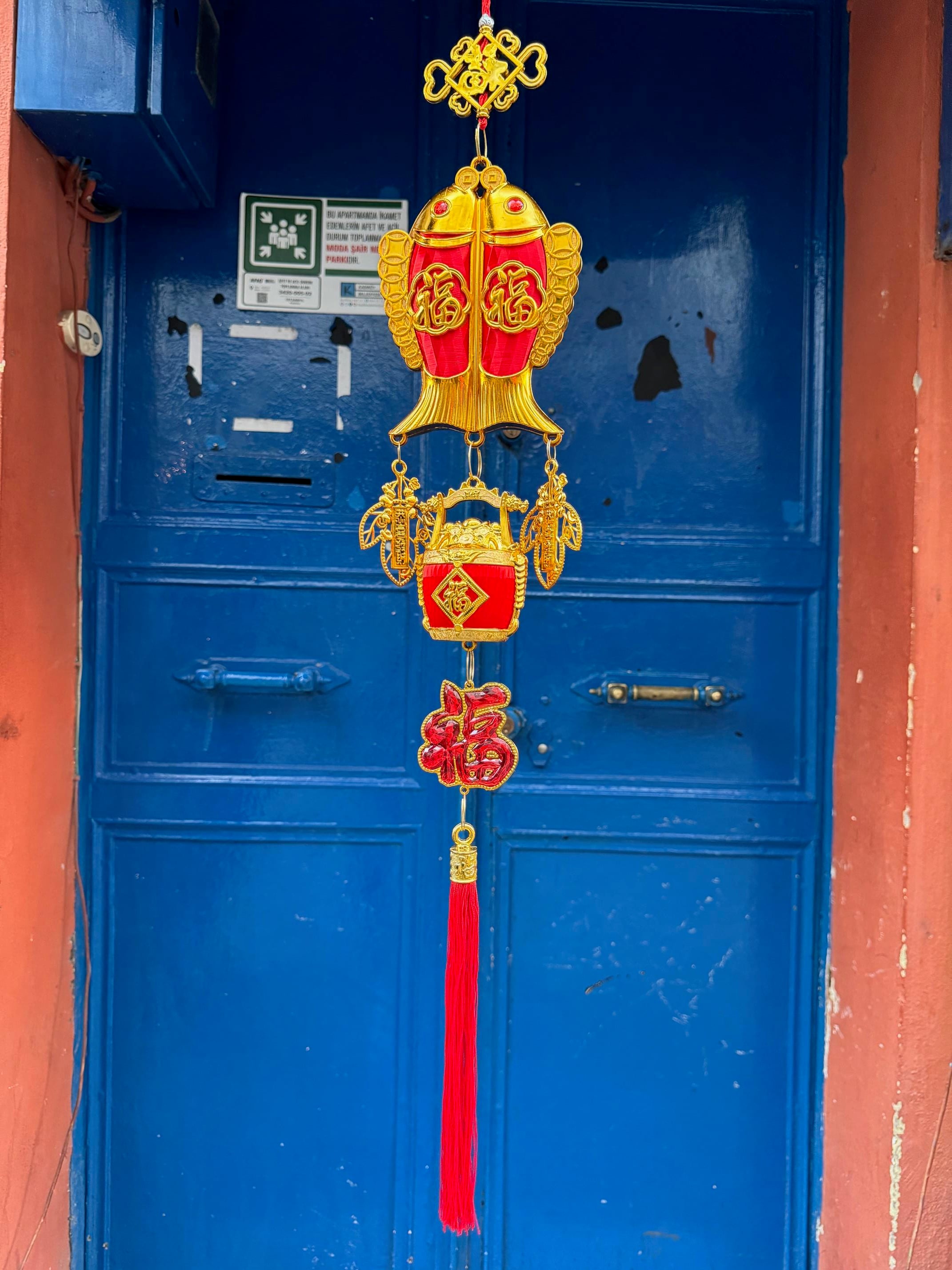 Feng Shui Çift Balıklı Süs