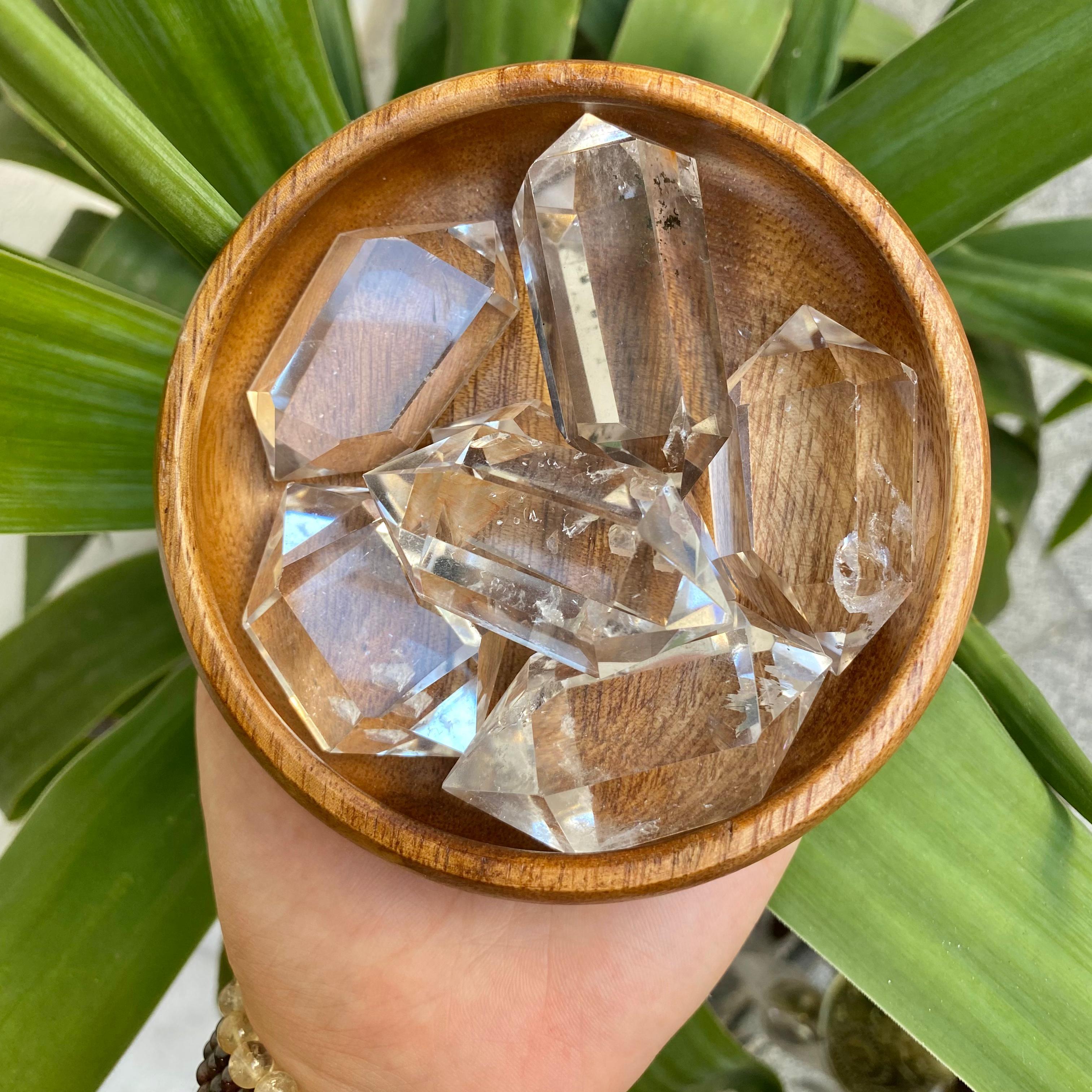 Kristal Kuvars Çift Uçlu