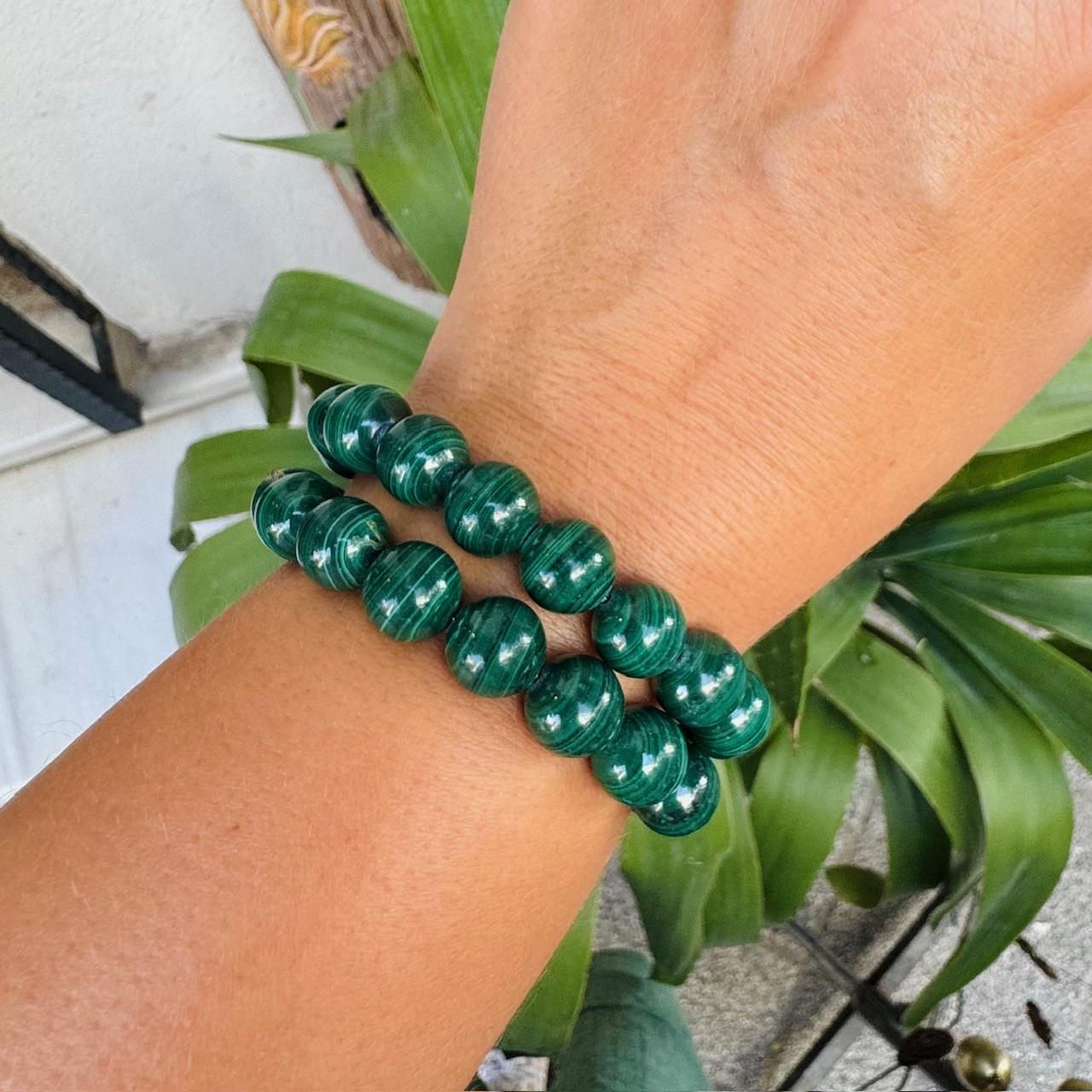 Malahit Bileklik 10mm
