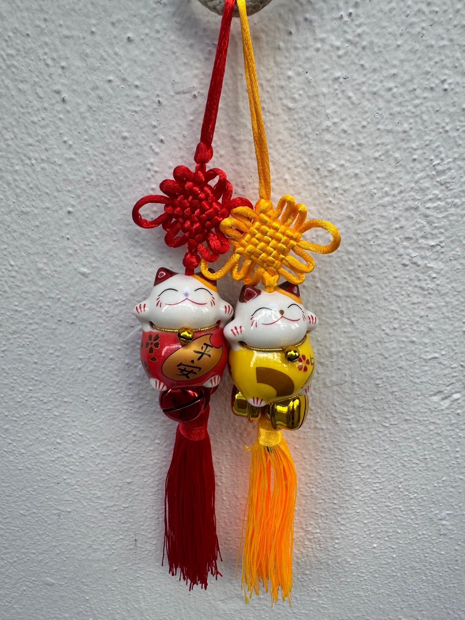 Maneki Neko Çanlı Duvar Süsü