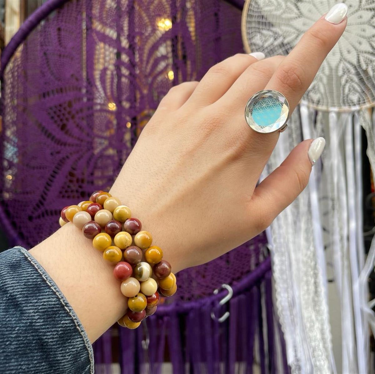 Mookaite Jasper Bileklik