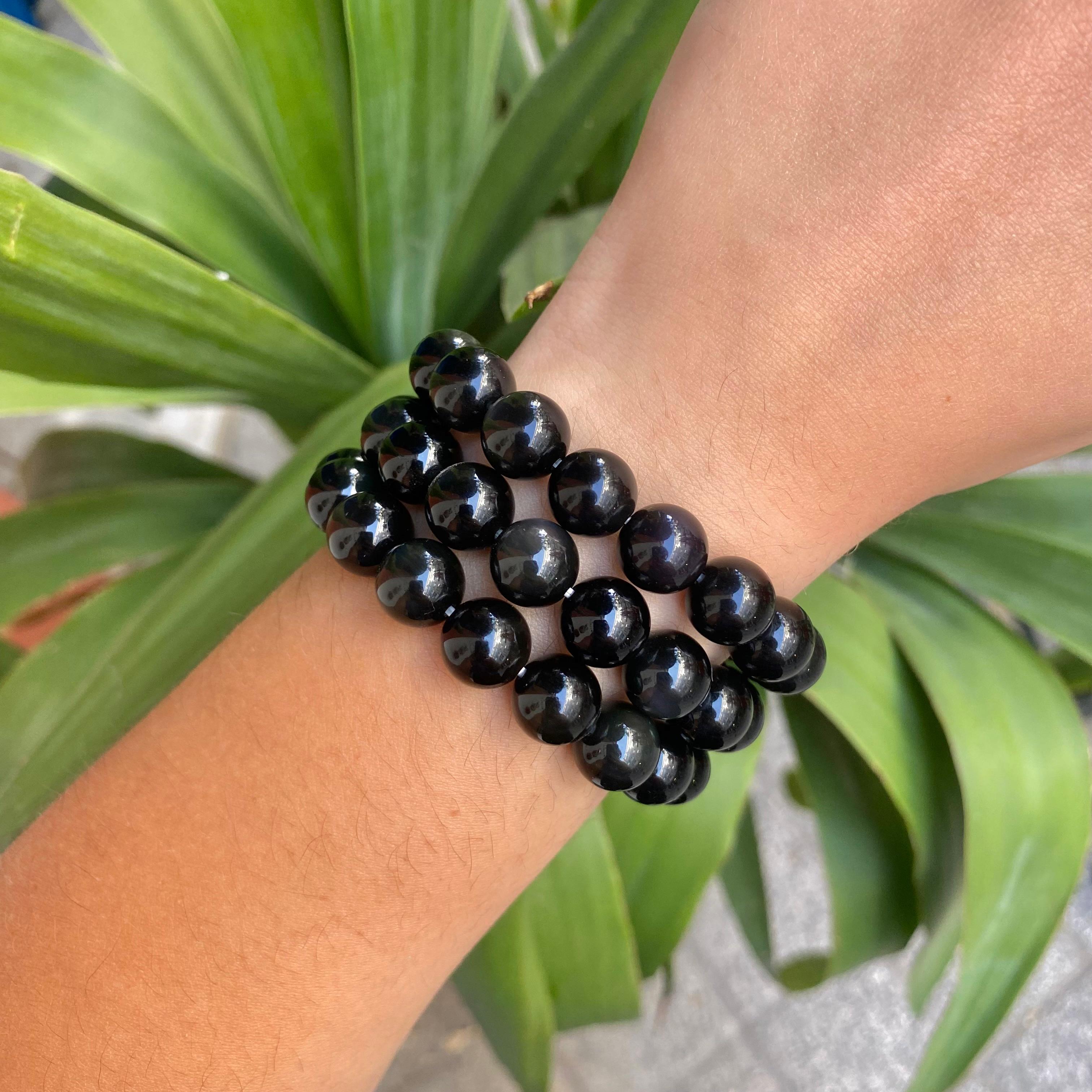 Obsidyen Bileklik 10 mm