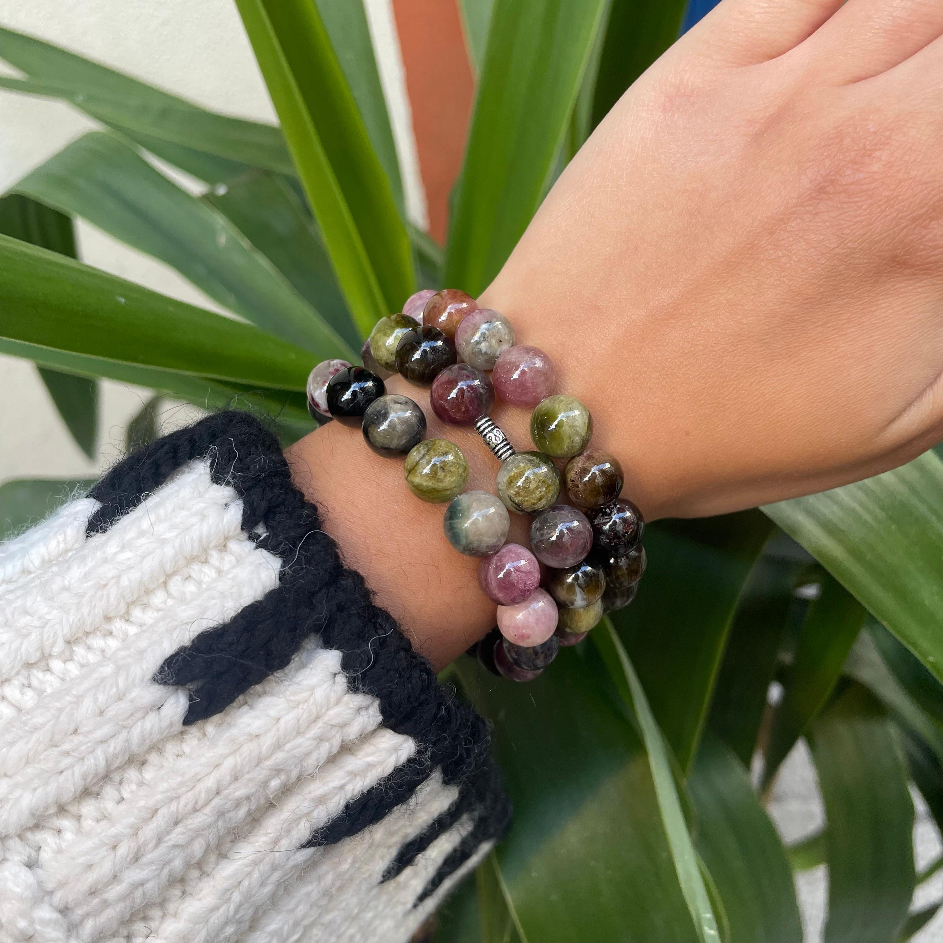 Pembe Turmalin Bileklik 10mm