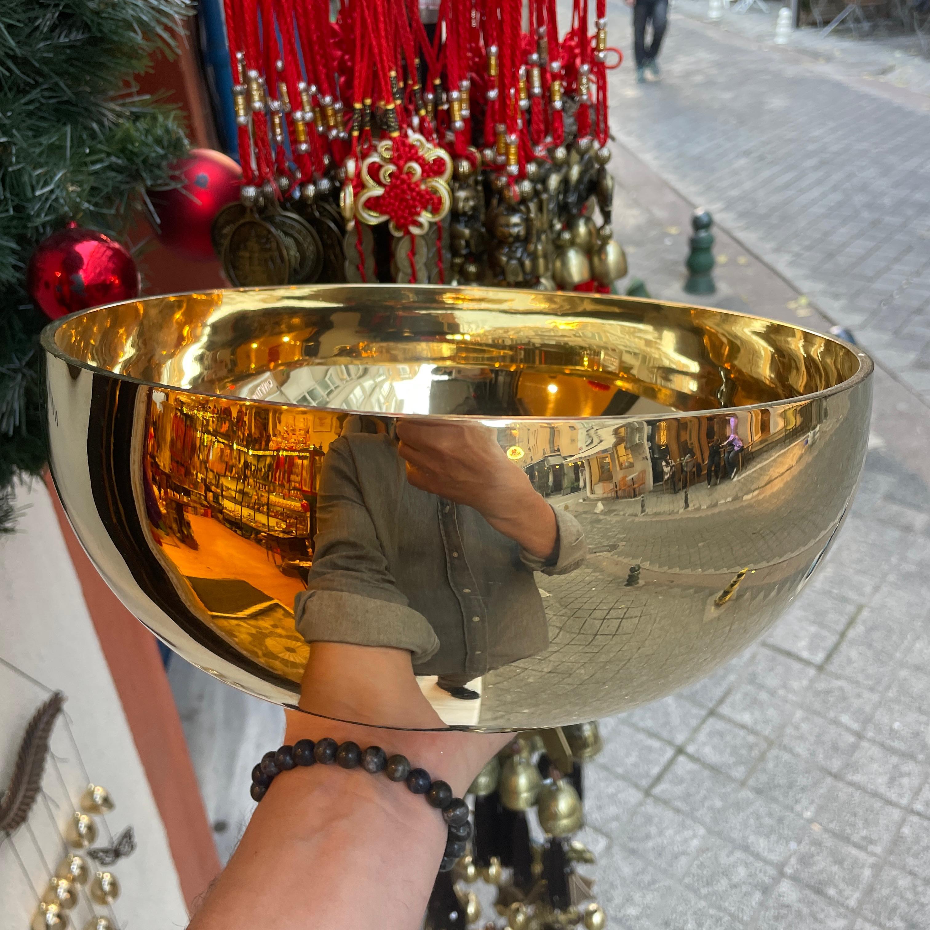 Pirinç Ses Çanağı 27cm