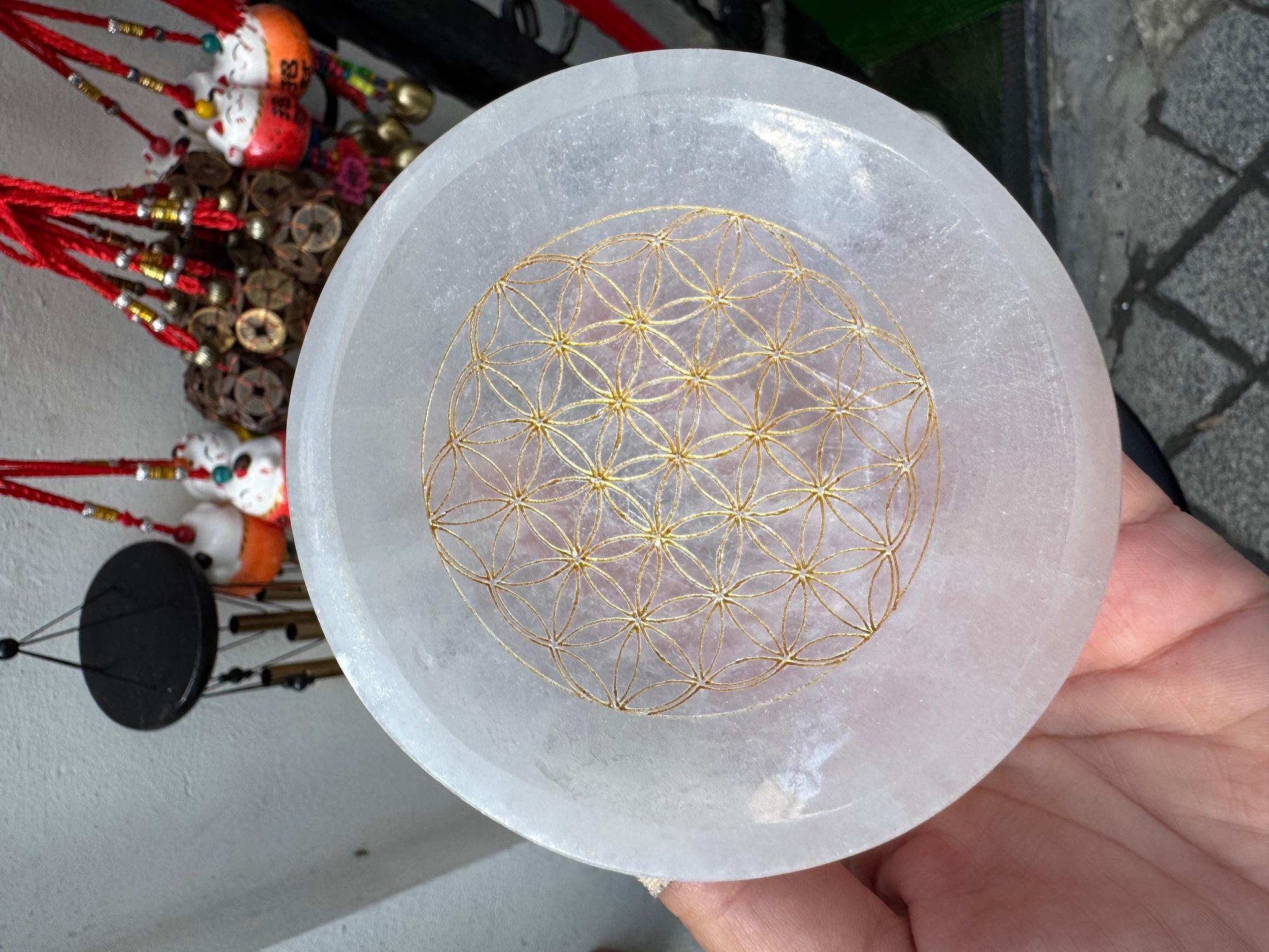 Selenit Kase Yaşam Çiçeği 10cm