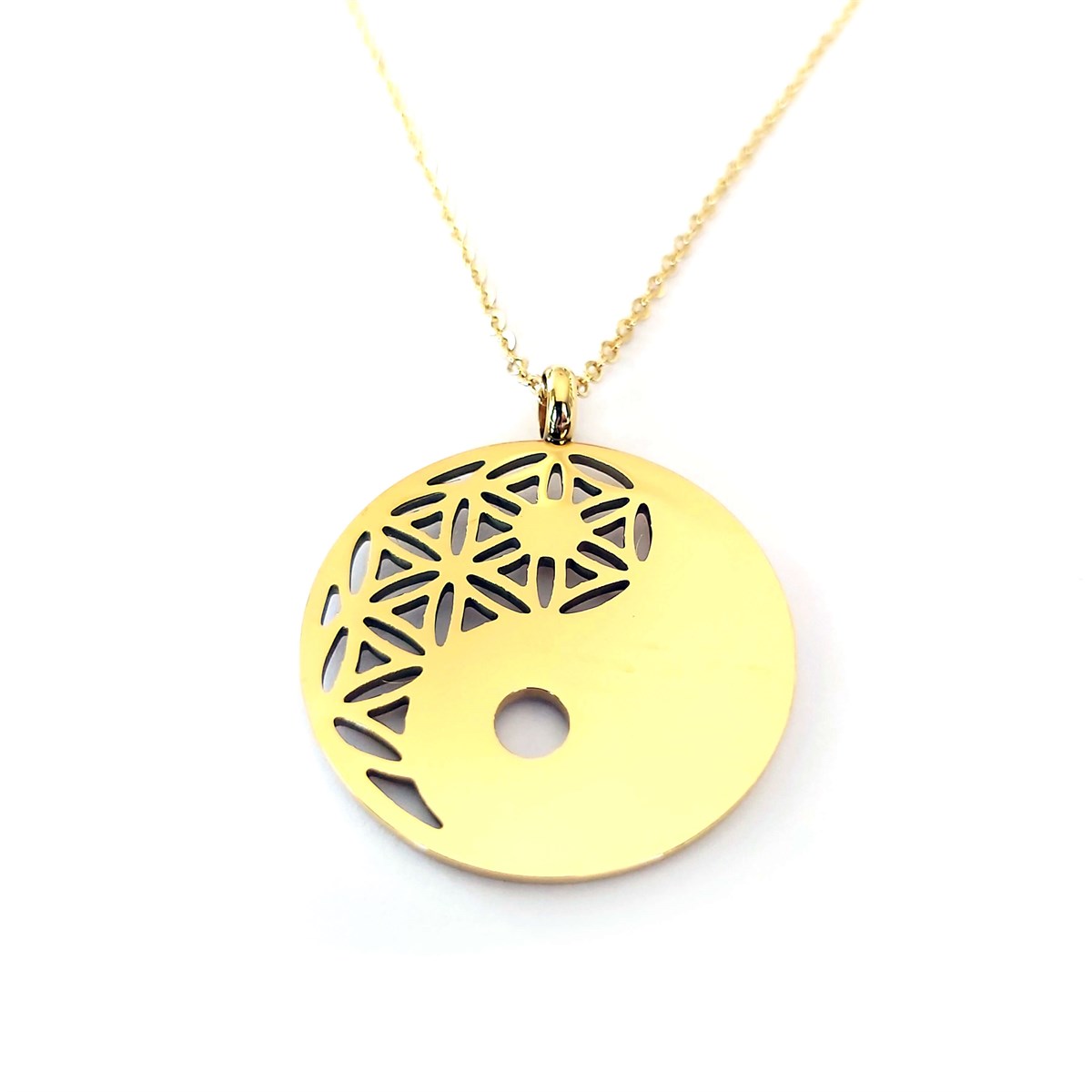Yaşam Çiçeği & Yin Yang (Zincir hediyeli)