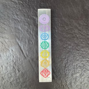 7 Çakra Selenit Taşı Renkli