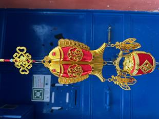 Feng Shui Çift Balıklı Süs