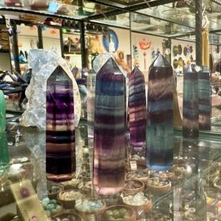 Florit Kazık (Mor-Yeşil)