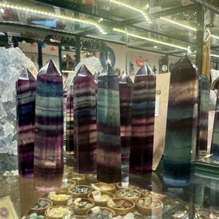 Florit Kazık (Mor-Yeşil)