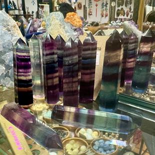 Florit Kazık (Mor-Yeşil)