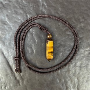 Kaplan Gözü Kolye Ucu (Ayarlanabilir ipli)