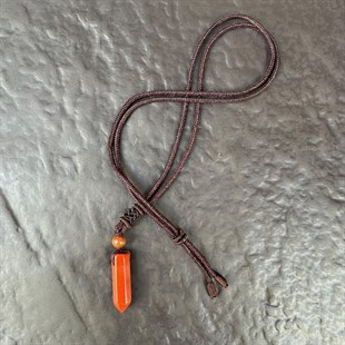 Red Jasper Kolye Ucu (Ayarlanabilir İpli)