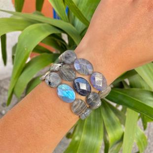 Labradorit Bileklik Özel Kesim