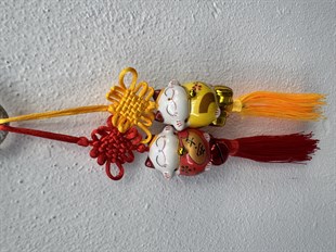 Maneki Neko Çanlı Duvar Süsü