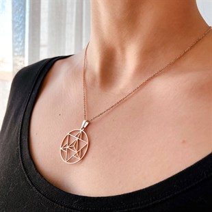 Merkaba Kolye Ucu (Zincir hediyeli)