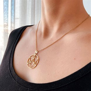 Merkaba Kolye Ucu (Zincir hediyeli)