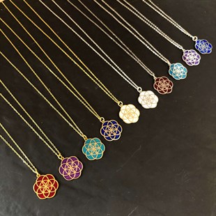 Gümüş Mineli Yaşam Çiçeği