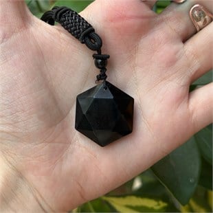 Obsidyen İpli Kolye