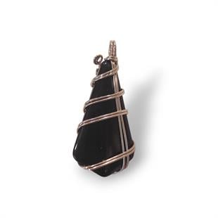 Obsidyen Tasarım Kolye Ucu