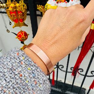 Sade Bakır Bileklik